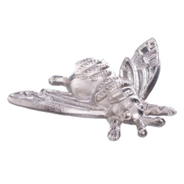 Figurine Mouche Argent Métal 13x2x9cm