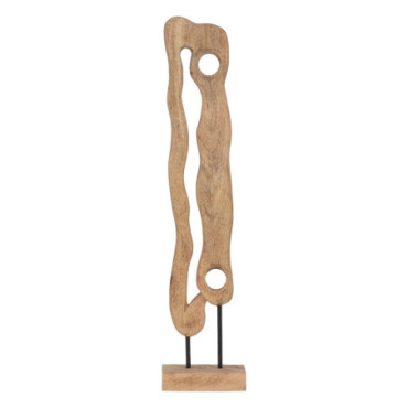 Figurine Resume Naturel Bois De Manguier 15x9x68,50cm