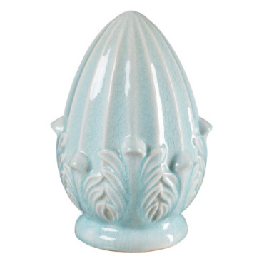 Figurine Turquoise Céramique Décoration 17,50x17,50x25,50