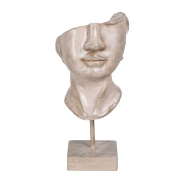 Figurine Visage Beige résine 12,50x13,50x27,50cm