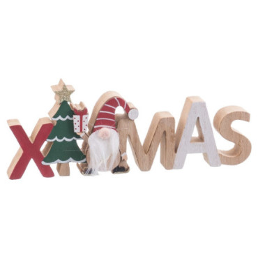 Figurine X'Mas Bois 22,50x8,50cm