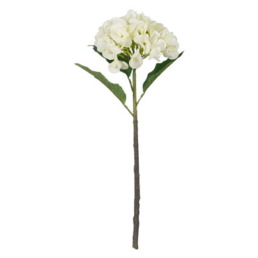 Fleur Hortensia Blanc Pvc - Tissulaire 50cm