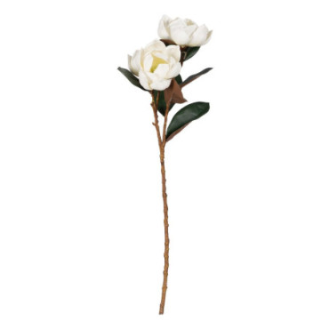 Fleur Magnolia Blanc Gomme Décoration 73cm