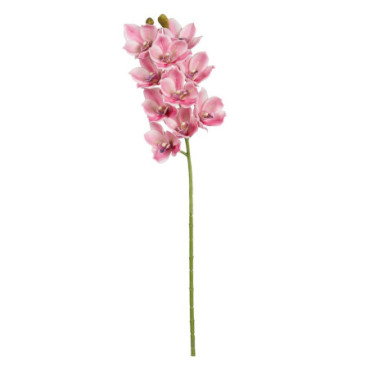 Fleur Orchidée Rose Gomme Décoration 71cm