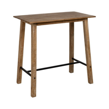 Haute Table Naturel Bois De Manguier 110x60x110cm