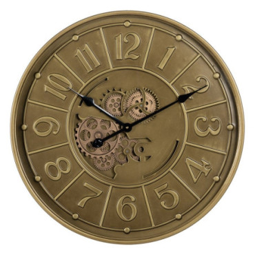 Horloge Envejocodo Or Métal Décoration 60x8x60cm