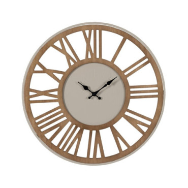 Horloge Mur Naturel Mdf - Métal 57,50x4x57,50cm