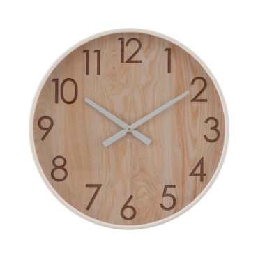 Horloge Naturel Bois Décoration 60x60x5,50cm