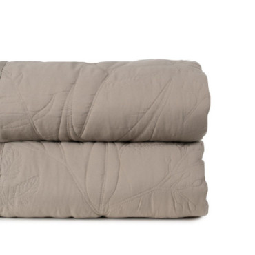 Jeté de lit Taupe Old Polyester 180x260cm