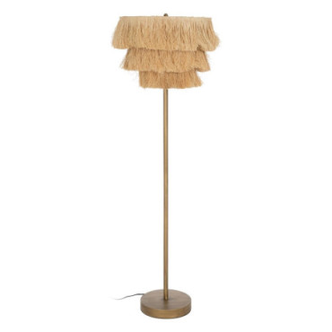 Lampadaire Naturel Raphia Éclairage 48,50x48,50x162cm