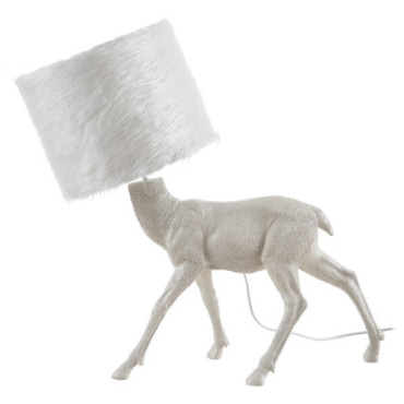 Lampe De Table Animal Blanc résine 61x26x55cm