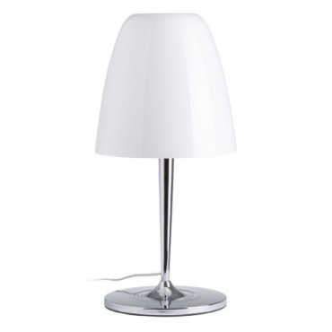 Lampe De Table Argent Métal - Cristal 28x28x56cm