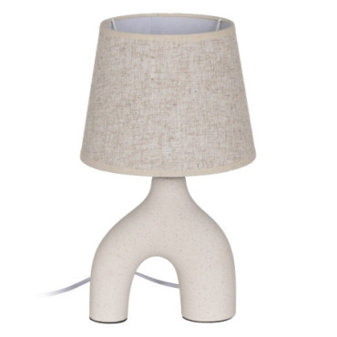 Lampe De Table Beige Céramique Éclairage 22x22x38,50cm