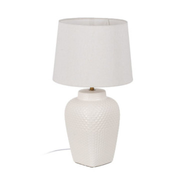 Lampe De Table Blanc Céramique Éclairage 32,50x32,50x59