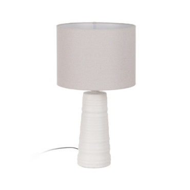 Lampe De Table Blanc Céramique Éclairage 35x35x63cm