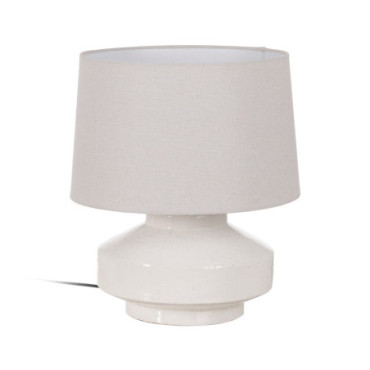 Lampe De Table Blanc Terre Cuite 40x40x45,50cm