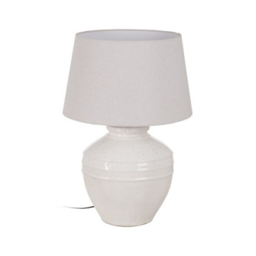 Lampe De Table Blanc Terre Cuite 50x50x70,50cm