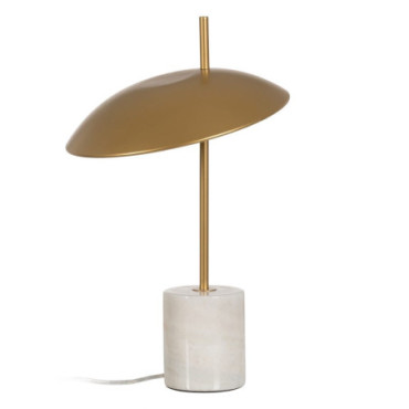 Lampe de Table Dorado Mate Fer / Marmol 25x28x45cm