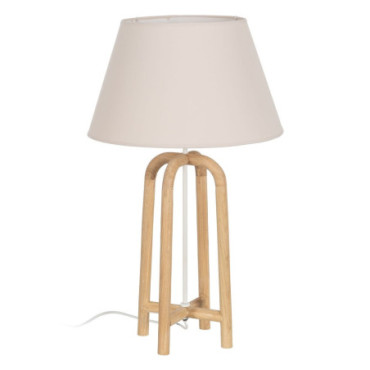 Lampe de Table Marron Resina - Tissu 40x40x68cm