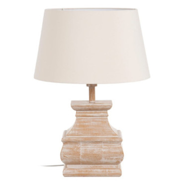 Lampe De Table Naturel Dmf - Tissu 45x45x64,50cm