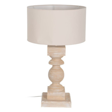 Lampe de Table NaturelDm - Tissu 48x48x82cm