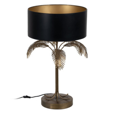 Lampe De Table Or - Noir Métal Éclairage 45x45x76cm