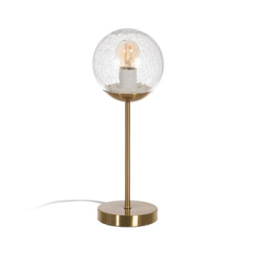 Lampe De Table Or Cristal - Métal 15x15x41cm