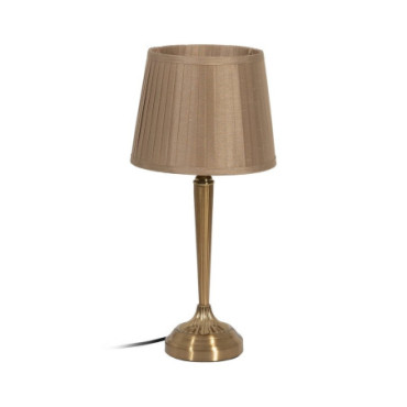 Lampe De Table Or Métal Éclairage 23x23x48cm