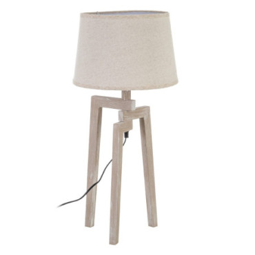 Lampe de Table. Bois 30x30x66cm