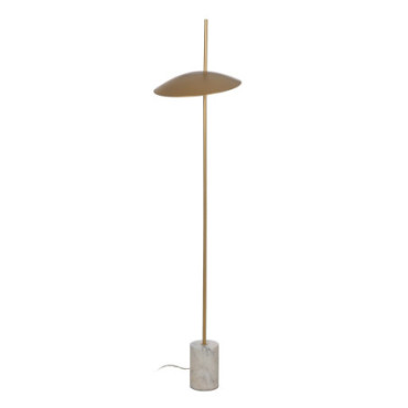 Lampe Suelo Dorado Mate 35x35x148cm