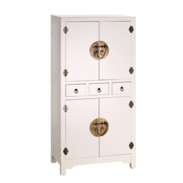 Commode Blanc 63x33x131cm