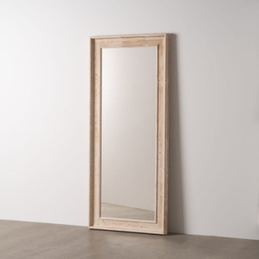 Miroir Blanc Bois Décoration 78x5,80x179cm