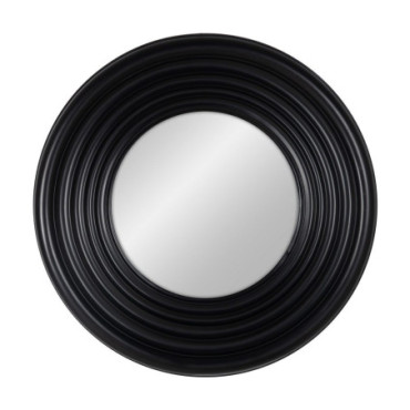 Miroir Cadre Noir Bois De Pin 65x65cm