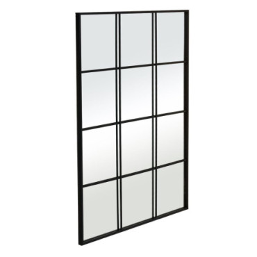 Miroir Fenêtre Métal - Cristal Décoration 90x3x120cm