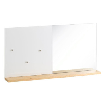 Miroir Memory Blanc Dm Bois - Verre 50,40x7x25,40cm