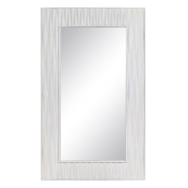 Miroir Mur Blanc Bois Décoration 93,30x4x154cm