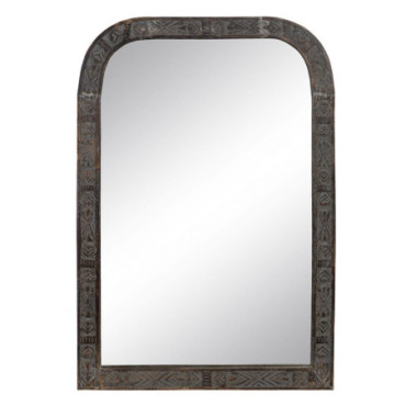 Miroir Mur Marron Bois 77x3x113cm