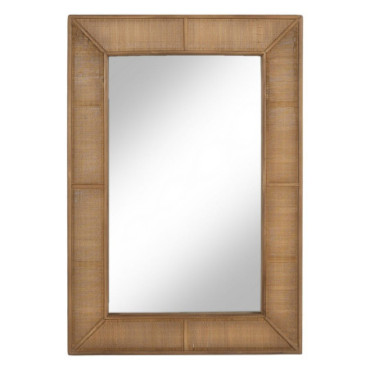 Miroir Naturel Bambou Décoration 66x3,50x95cm