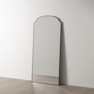 Miroir Noir Métal - Cristal Décoration 80x2x180cm