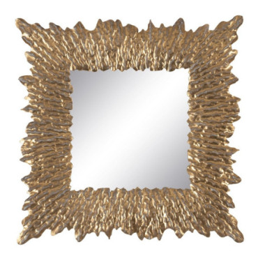 Miroir Or Métal Décoration 74x7,50x74cm