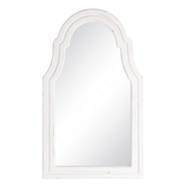 Miroir Porté Blanc Bois De Sapin 63x3x110cm