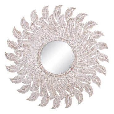 Miroir Porté Blanc Mdf - Décoration 80x1,75x80cm