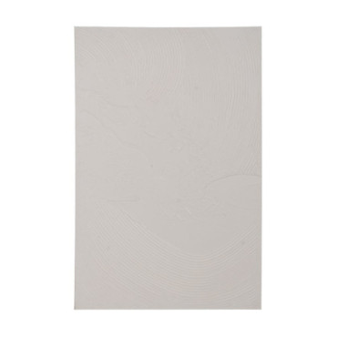 Peinture Abstraite Blanc Toile Décoration 80x120cm