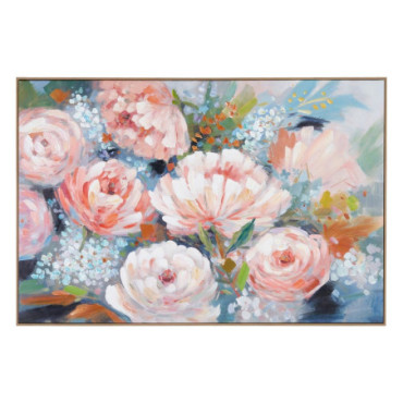 Peinture Fleurs Toile Décoration 120x5x80cm