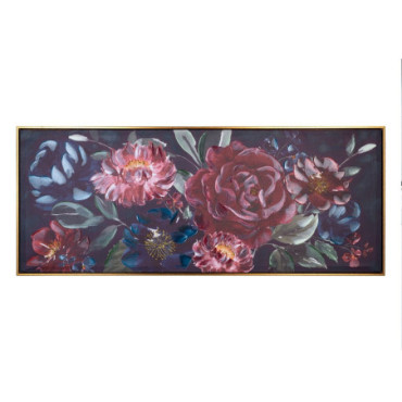 Peinture Fleurs Toile Décoration 135x3,50x55cm