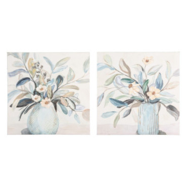 Peinture Vase Du Fleur 2/M Toile 80x2,80x80cm