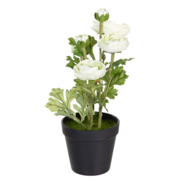 Plante Fleur Crème Artificiel 12,50x12,50x37cm