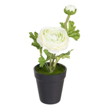 Plante Fleur Crème Artificiel 9,50x9,50x29cm