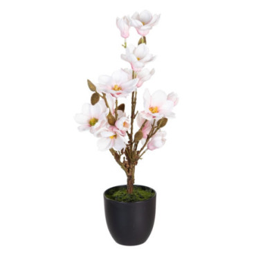 Plante Magnolia Rose Artificiel 30x30x60cm