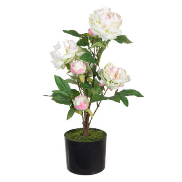 Plante Pivoine Crème Artificiel 34x30x59cm